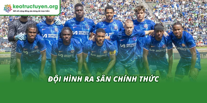 Đội hình ra sân chính thức đến từ hai đội trong trận đấu sắp tới