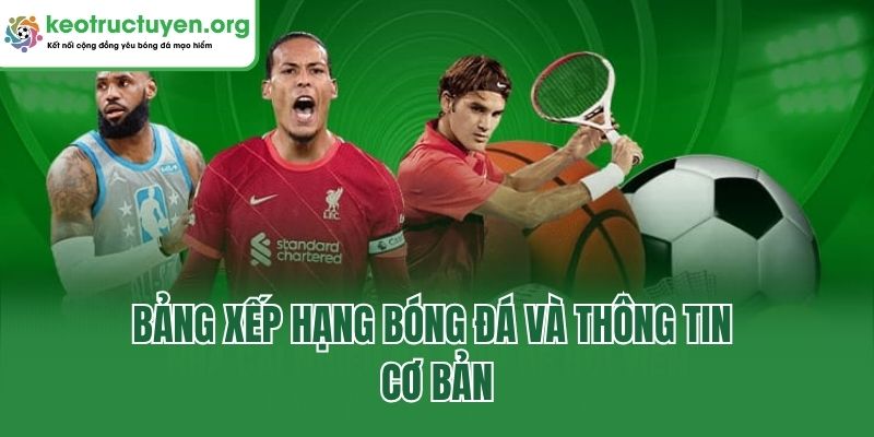 Bảng Xếp Hạng: Cập Nhật BXH Các Giải Đấu Lớn Nhỏ Toàn Cầu Bảng xếp hạng bóng đá và thông tin cơ bản
